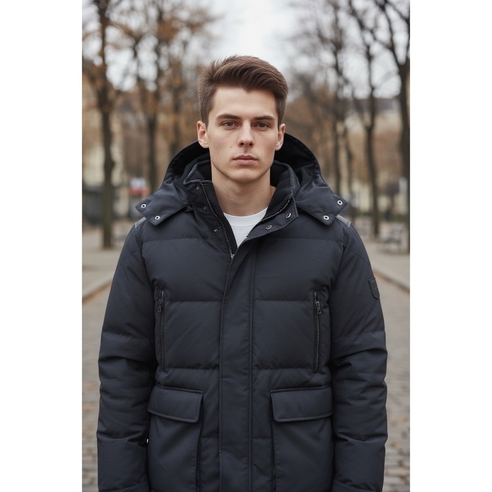 Cole Haan Winter Flex Y2k Vibe Down Feather Filled Hooded Puffer Jacket Xl$328 - Picture 2 of 8